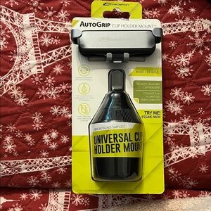 Black AutoGrip Universal Cup Holder Mount
